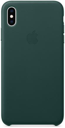 Клип-кейс Apple Leather Case для iPhone Xs Max «Зелёный лес»