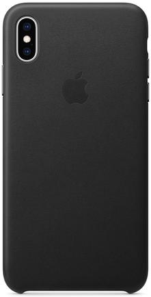 Клип-кейс Apple Leather Case для iPhone Xs Max Чёрный