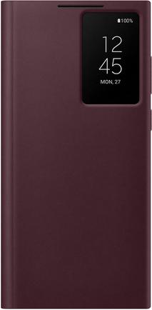 Чехол-книжка Samsung Smart Clear View Cover S22 Ultra Burgundy