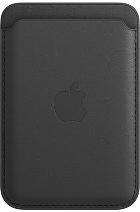 Чехол-бумажник Apple Leather Wallet with MagSafe для iPhone 12 Чёрный
