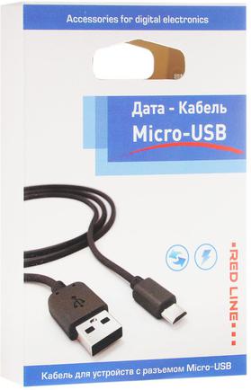Кабель Red Line USB – micro-USB Black