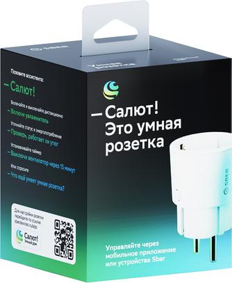 Умная розетка Sber SBDV-00123W белая
