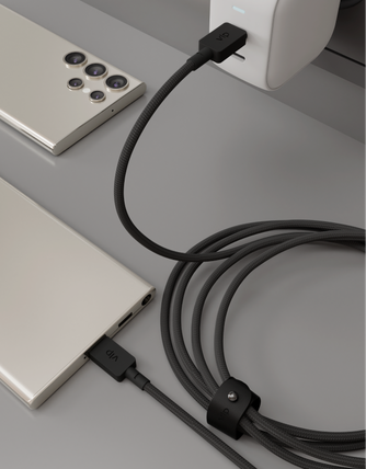 Кабель VLP Nylon Cable USB-C to USB-C 2m Black
