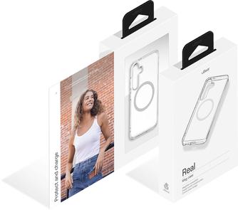 Клип-кейс uBear Real Mag Case для Samsung Galaxy S25+ Transparent