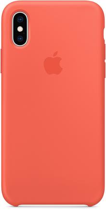 Клип-кейс Apple Silicone Case для iPhone Xs «Спелый нектарин»