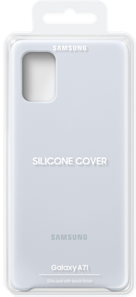 Клип-кейс Samsung Silicone Cover A71 Silver