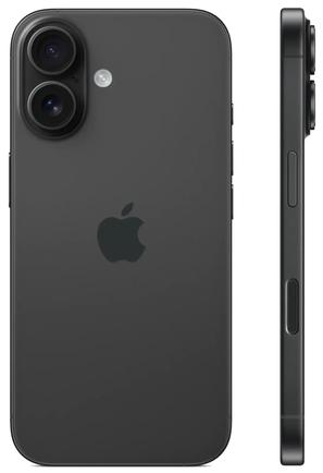 Смартфон Apple iPhone 16 128GB Black (Nano+eSIM)