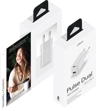 Зарядное устройство uBear Pulse Dual White