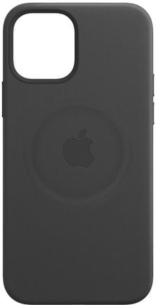 Клип-кейс Apple Leather Case with MagSafe для iPhone 12/12 Pro Чёрный
