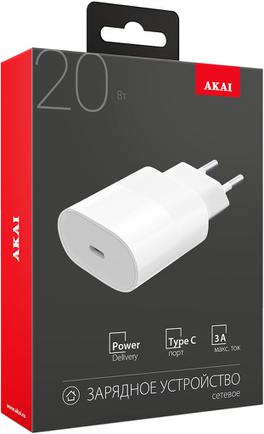 Зарядное устройство Akai CH-6A07 USB-C White
