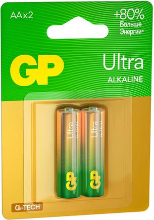 Батарейки GP Ultra Alkaline G-Tech AA (2 шт)