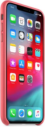Клип-кейс Apple Leather Case для iPhone Xs Max «Розовый пион»