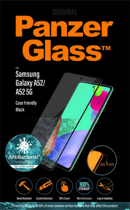 Защитное стекло PanzerGlass AntiBacterial Case Friendly для Samsung Galaxy A52/A52 5G Black
