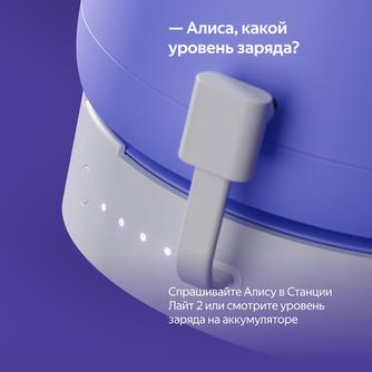 Портативное зарядное устройство Яндекс для Станции Лайт 2 2500mAh белое