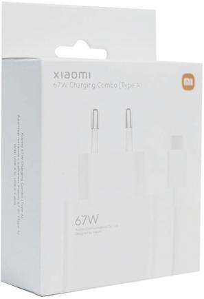 Зарядное устройство Xiaomi Mi 67W Charging Combo с кабелем USB-C White