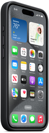 Клип-кейс Apple FineWoven Case with MagSafe для Apple iPhone 15 Pro Black