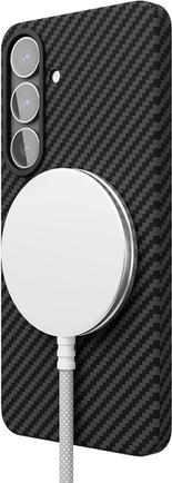 Клип-кейс VLP Kevlar Case с MagSafe для Samsung Galaxy S25+ Black