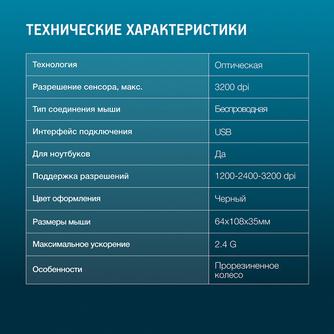 Мышь беспроводная Oklick 310MW Black/Gray