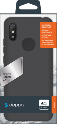 Клип-кейс Deppa Gel Color для Xiaomi Redmi 9A Black