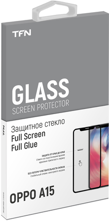 Защитное стекло TFN Full Screen 2.5D для Oppo A15 Black