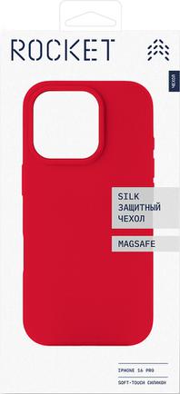 Клип-кейс Rocket Silk для Apple iPhone 16 Pro с MagSafe Red