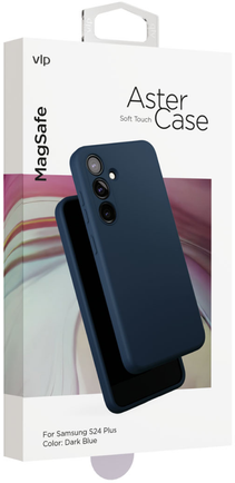 Клип-кейс VLP Aster Case с MagSafe для Samsung Galaxy S24+ тёмно-синий