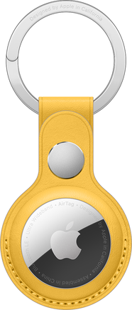 Чехол-брелок Apple AirTag Leather Key Ring «Лимонный сироп»