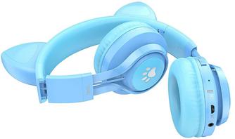 Наушники Hoco W39 Cat Ear Blue