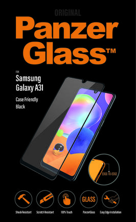 Защитное стекло PanzerGlass Case Friendly для Samsung Galaxy A31/A32 Black