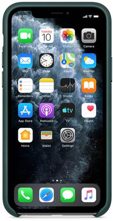 Клип-кейс Apple Leather Case для iPhone 11 Pro «Зелёный лес»