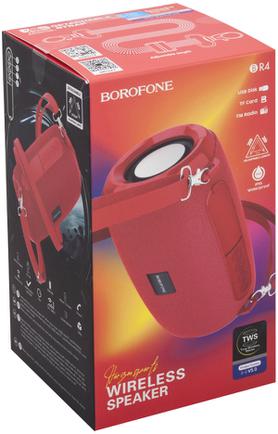 Портативная колонка Borofone BR4 Horizon Sports Red