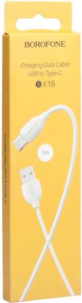 Кабель Borofone BX19 USB to USB-C 1m White
