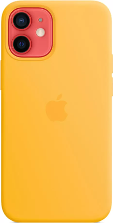 Клип-кейс Apple Silicone Case with MagSafe для iPhone 12 mini Ярко‑жёлтый