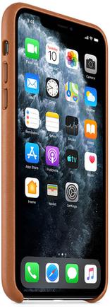 Клип-кейс Apple Leather Case для iPhone 11 Pro Max Золотисто-коричневый