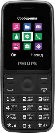 Мобильный телефон Philips Xenium E125 Black