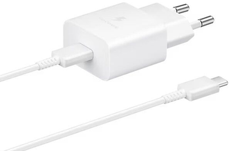 Зарядное устройство Samsung EP-T1510XWEGEU с кабелем USB-C White