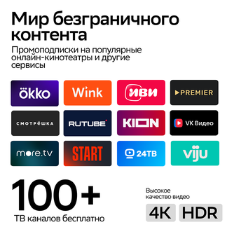 Умный медиаплеер SberBox Top с камерой чёрный