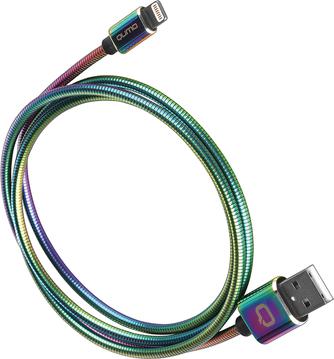 Кабель Qumo USB to Apple Lightning 1m Color