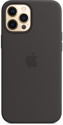 Клип-кейс Apple Silicone Case with MagSafe для iPhone 12 Pro Max Чёрный