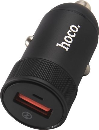 Автомобильное зарядное устройство Hoco Z32A Flash Black