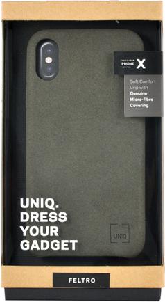 Клип-кейс Uniq Feltro для Apple iPhone X Green