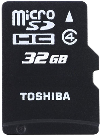 Карта памяти Toshiba Standart microSD Class 4 32GB с адаптером