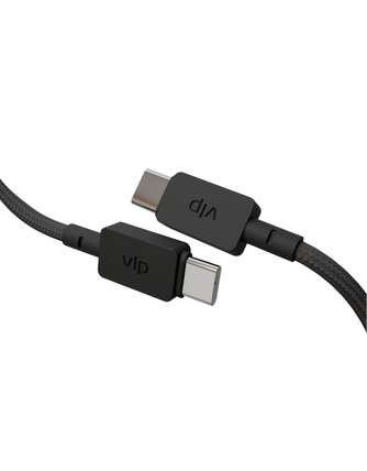 Кабель VLP Nylon Cable USB-C to USB-C 2m Black