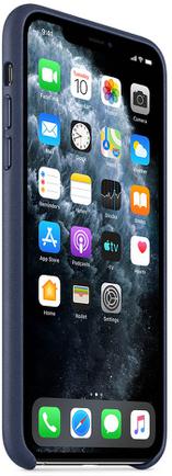 Клип-кейс Apple Leather Case для iPhone 11 Pro Max Тёмно-синий
