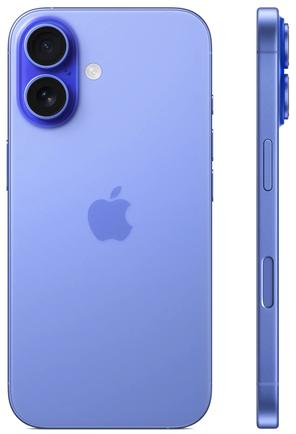 Смартфон Apple iPhone 16 128GB Ultramarine (Nano+eSIM)