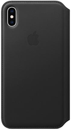 Чехол-книжка Apple Leather Folio для iPhone Xs Max Чёрный