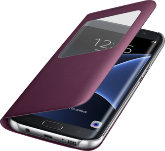Чехол-книжка Samsung S View для Samsung Galaxy S7 Edge Red