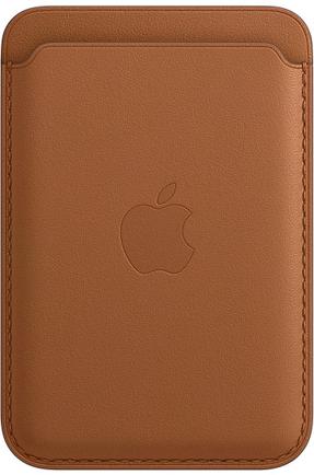 Чехол-бумажник Apple Leather Wallet with MagSafe для iPhone 12 Золотисто-коричневый