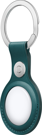 Чехол-брелок Apple AirTag Leather Key Ring «Зелёный лес»
