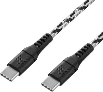 Кабель Rocket Contact USB-C to USB-C 3A 1m Black/White
